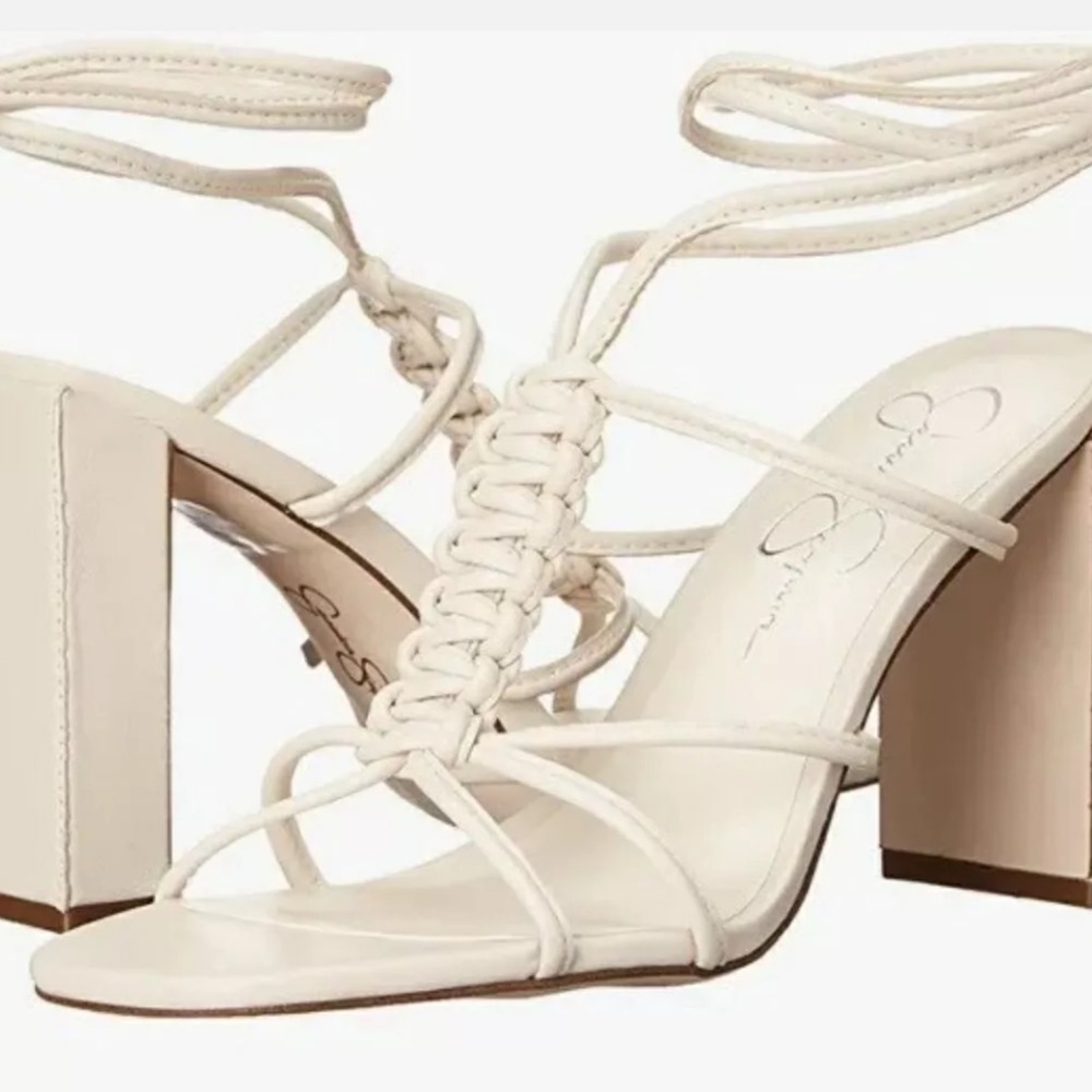 Jessica Simpson Beige Strappy Heels